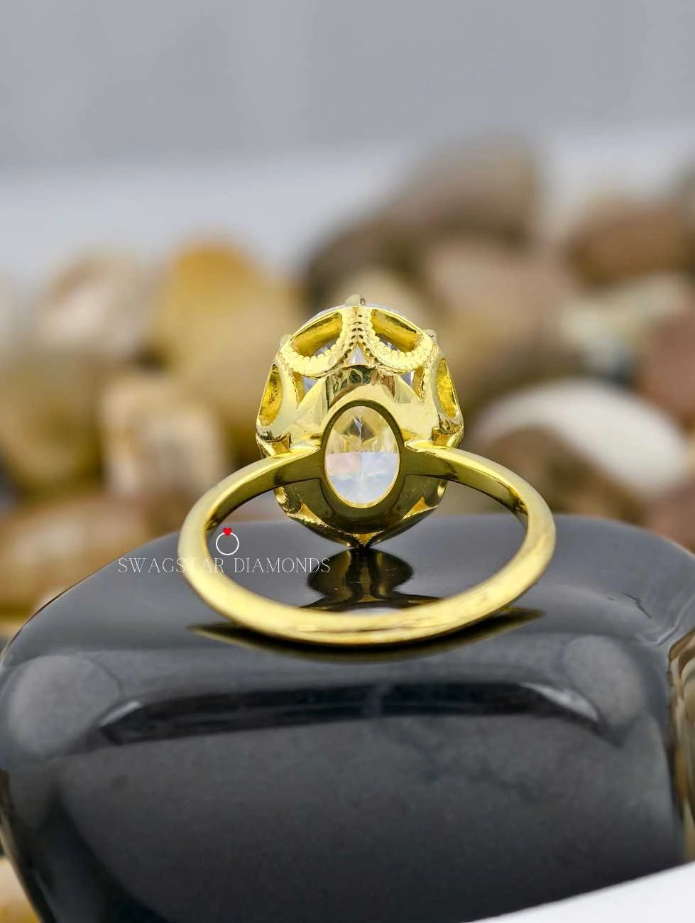 Unique Prong With Bezel Set Ring