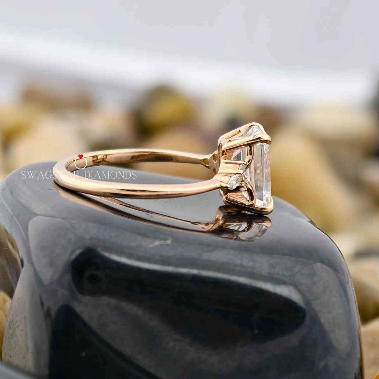 Unique Rose Gold Engagement Ring