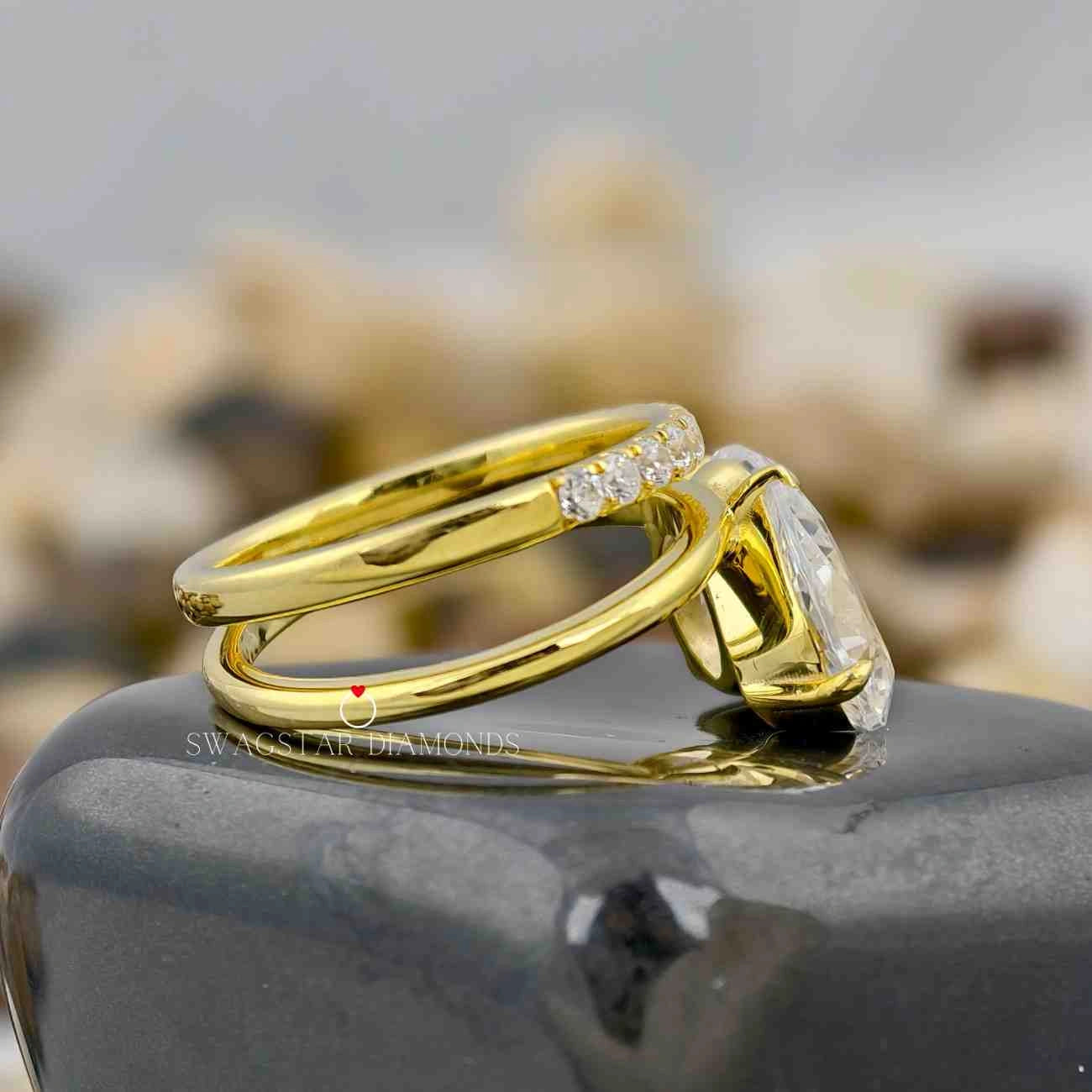 Unique Toi Et Moi Wedding Ring