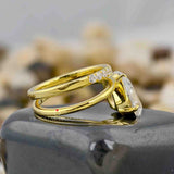 Unique Toi Et Moi Wedding Ring