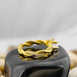 Unique Twisted Band Ring