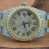VVS1 Bust Down Moissanite Watch For Him
