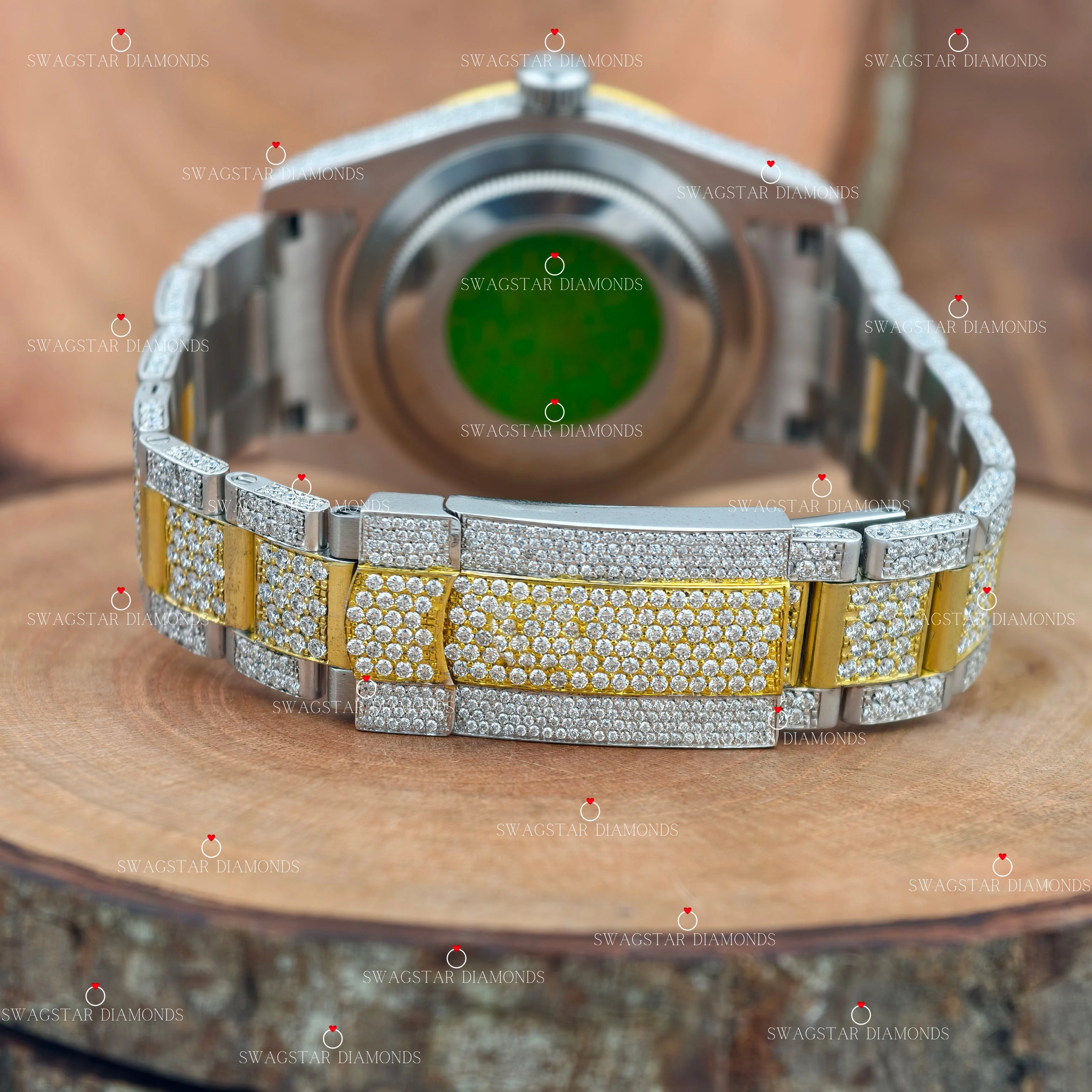 VVS1 Bust Down Moissanite Watches