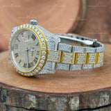 VVS1 Bust Down Moissanite Watchess For Him