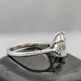 cluster style pear engagement ring 