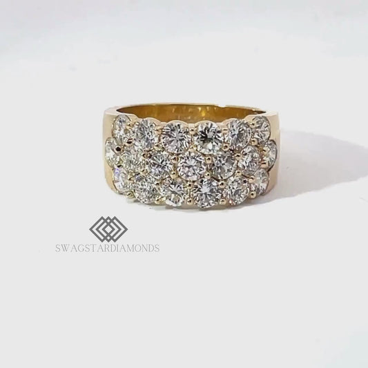 Round Diamond Ring With Lab-Grown & Natural Diamonds, Jewelry By Leading Manufacturer From Swagstar, Surat. Explore Wedding, Engagement, Eternity Rings, Earring & Studs, Bracelets In 10k, 14k, & 18k Gold Varieties, Including White, Yellow, Rose Gold.