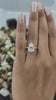 2 Carat Pear Cut Lab Grown Diamond Solitaire Pave Engagement Ring For Women