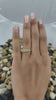 0.56 Carat Round Brilliant Cut CVD Diamond Cuban Wedding Engagement Ring Ring For Her