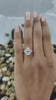 2 Carat Pear Cut Lab Grown Diamond Hidden Halo Cluster Engagement Ring For Her in 14K Rose Gold